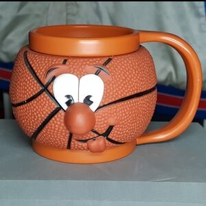 Vintage/Y2K Basketball Face Mug Cup- Orange Black-Sports-kids-RMP 2000-Retro